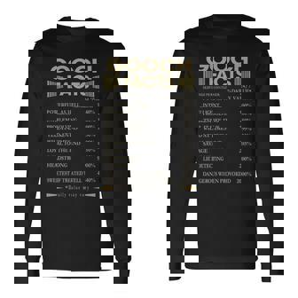 Gooch Name Gooch Facts V2 Long Sleeve T-Shirt - Seseable