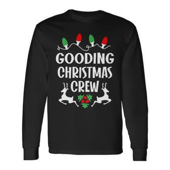 Gooding Name Christmas Crew Gooding Long Sleeve T-Shirt - Seseable
