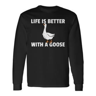 Goose Geese For Goose Farmer Long Sleeve T-Shirt | Mazezy CA