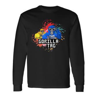 Gorilla Tag Gorilla Tag Merch Monke Vr Game Long Sleeve T-Shirt - Seseable