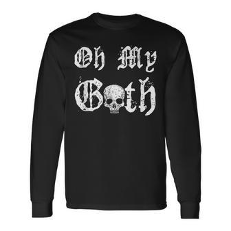 Gothic Vintage Horror Dark Goth Emo Horror Long Sleeve T-Shirt | Mazezy