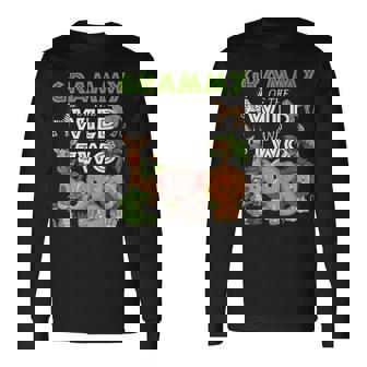Grammy Of The Wild Two Zoo Birthday Safari Jungle Animal Long Sleeve T-Shirt | Mazezy