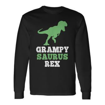 Grampy-Saurus Rex Dino Dinosaur Grampysaurus Long Sleeve T-Shirt | Mazezy