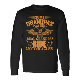 Grandad Motorbike Vintage Biker Classic Motorcycle Long Sleeve T-Shirt T-Shirt | Mazezy DE