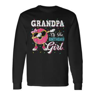 Grandpa Of The Birthday Girl Donut Matching Long Sleeve T-Shirt T-Shirt | Mazezy