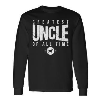 Greatest Uncle Of All Time Uncles Day 1 Best Uncle Goat Long Sleeve T-Shirt T-Shirt | Mazezy