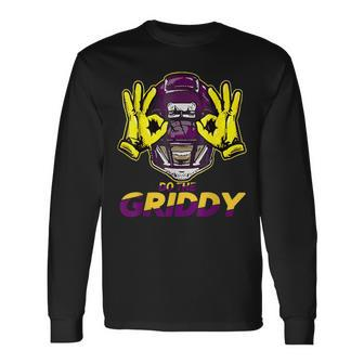 Do The Griddy Funy Over Vintage Griddy Dance Football Long Sleeve T-Shirt | Mazezy