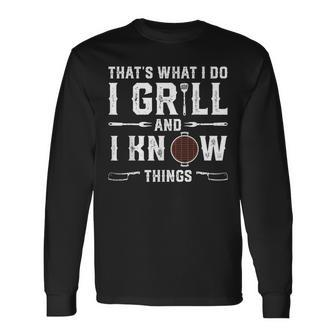Grilling Bbq Barbecue Smoking Meat Smoker Grill Lover Long Sleeve T-Shirt - Seseable