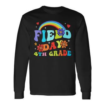 Groovy Field Day 4Th Grade Last Day Of School Long Sleeve T-Shirt T-Shirt | Mazezy