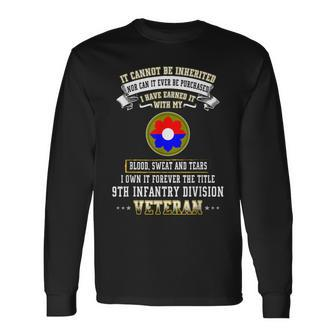 Grumpy Old 9Th Infantry Division Veteran Day Military Xmas Long Sleeve T-Shirt | Mazezy