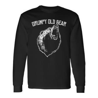 Grumpy Old Bear Grumpy Grandpa Long Sleeve T-Shirt T-Shirt | Mazezy