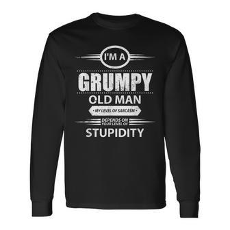 I Am A Grumpy Old Man Grandpa Long Sleeve T-Shirt T-Shirt | Mazezy