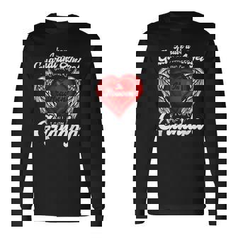 I Have Guardian Angel In Heaven I Call Him Grandpa Long Sleeve T-Shirt T-Shirt | Mazezy