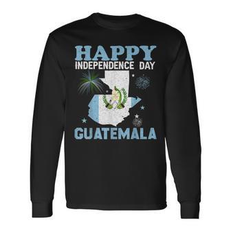 Guatemala Flag Guatemala Independence Day 2023 Long Sleeve T-Shirt - Monsterry DE