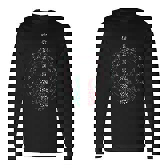 Guitar Musician Music Lover Treble Clef Italian Guitarist Long Sleeve T-Shirt T-Shirt | Mazezy