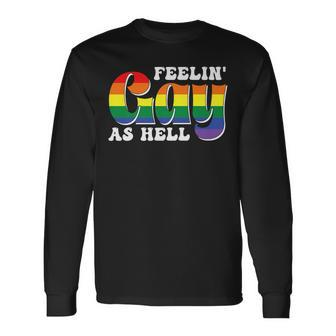 Hail Gay Satan Lgbt Goth Gay Pride Baphomet Atheist Long Sleeve T-Shirt T-Shirt | Mazezy