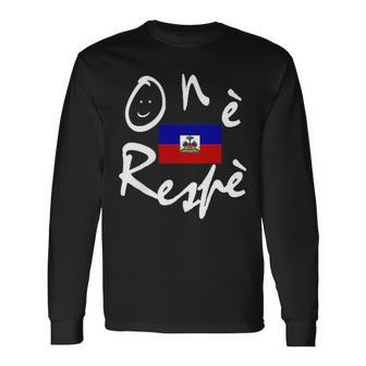 Haiti Independence Flag Pride 1804 Pride Month Long Sleeve T-Shirt | Mazezy