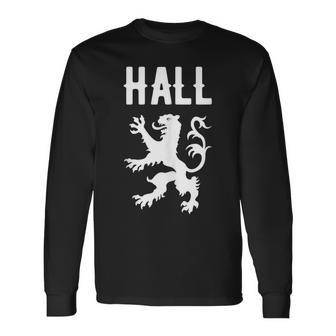 Hall Clan Scottish Name Scotland Heraldry Long Sleeve T-Shirt T-Shirt | Mazezy