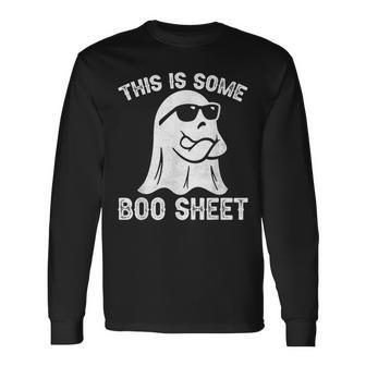 Halloween Boo Ghost Costume This Is Some Boo Sheet Long Sleeve T-Shirt | Mazezy