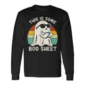 Halloween This Is Some Boo Sheet Long Sleeve T-Shirt - Monsterry AU