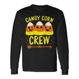 Halloween Candy Corn Squad Team Candy Corn Crew Halloween Long Sleeve T-Shirt | Mazezy