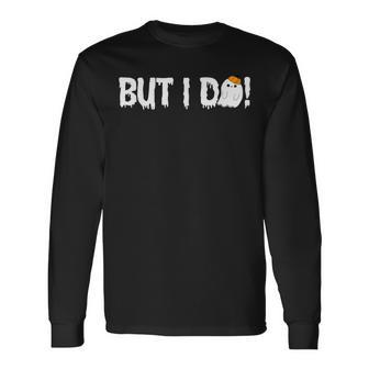 But I Do Halloween Couple Scary Spooky Him Her Matching Long Sleeve T-Shirt - Monsterry AU