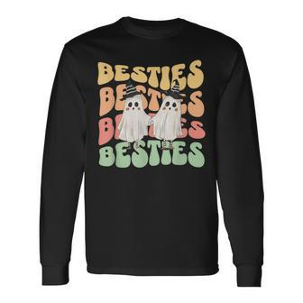 Halloween Couples Costume For Best Friends Besties Ghosts Long Sleeve T-Shirt - Monsterry AU