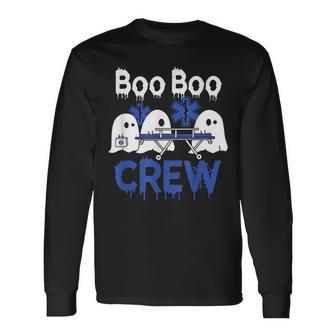 Halloween Emergency Department Boo Boo Crew Nursing Student Long Sleeve T-Shirt - Monsterry UK