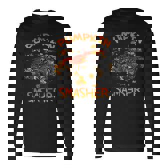 Halloween Pumpkin Smasher Scary Party Halloween Pumpkin Long Sleeve T-Shirt | Mazezy