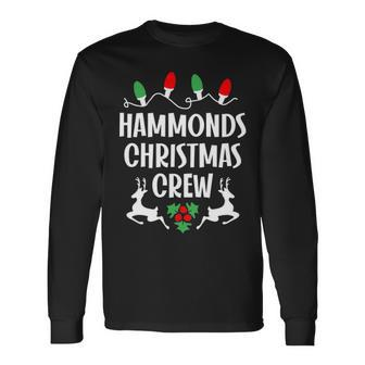 Hammonds Name Christmas Crew Hammonds Long Sleeve T-Shirt - Seseable