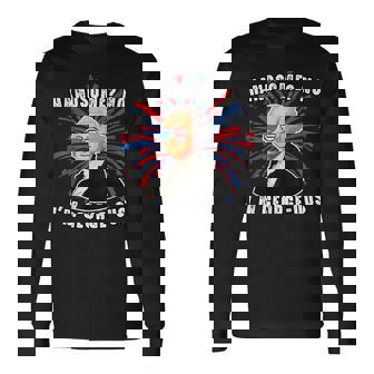 Handsome No Im Georgeous George Washington 4Th Of July 1776 1776 Long Sleeve T-Shirt | Mazezy