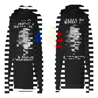 Handsome No Im Georgeous Washington 4Th Of July 1776 1776 Long Sleeve T-Shirt | Mazezy
