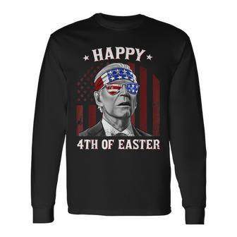 Happy 4Th Of Easter Joe Biden Confused 4Th Of July Long Sleeve T-Shirt | Mazezy
