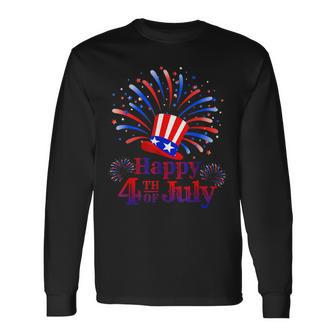 Happy 4Th Of July America Celebrating Freedom Long Sleeve T-Shirt | Mazezy