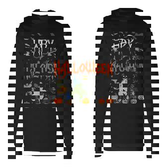 Happy Halloween Vintage Ugly Halloween Sweater Halloween Long Sleeve T-Shirt T-Shirt | Mazezy