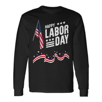 Happy Labor Day Graphic For American Workers Long Sleeve - Seseable