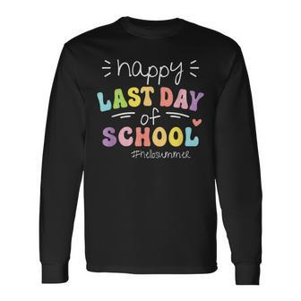 Happy Last Day Of School Cute Outfit For End Of School Year Long Sleeve T-Shirt T-Shirt | Mazezy