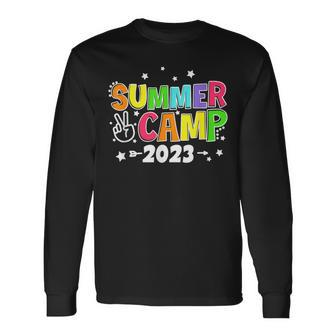 Happy Summer Camp Love Outdoor Activities For Boys Girls Long Sleeve T-Shirt | Mazezy