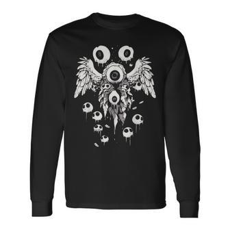 Harajuku Alt Clothing Weirdcore Grunge Punk Emo Creepy Long Sleeve T-Shirt - Monsterry UK