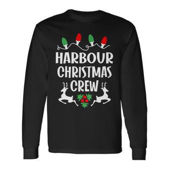 Harbour Name Christmas Crew Harbour Long Sleeve T-Shirt - Seseable
