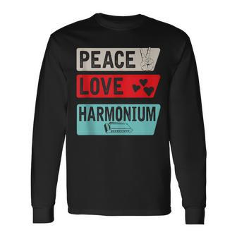 Harmonium Musical Instrument Melodeon Organ Player Long Sleeve T-Shirt | Mazezy