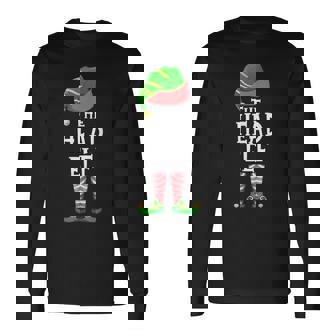 The Head Elf Matching Family Group Christmas Party Pajama Long Sleeve T-Shirt - Monsterry