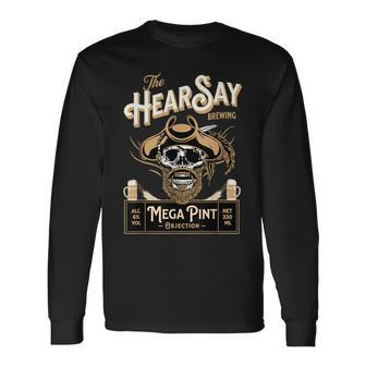 Hearsay Mega Pint Brewing Objection Brewing Long Sleeve T-Shirt | Mazezy