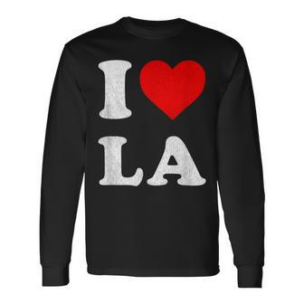 I Heart La Souvenir I Love Los Angeles Long Sleeve T-Shirt - Monsterry DE