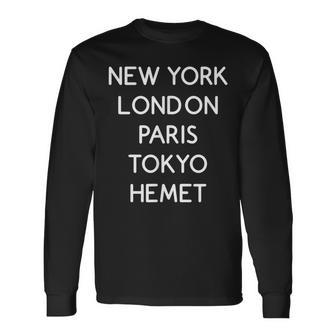 Hemet Worldclass Cities Long Sleeve T-Shirt | Mazezy