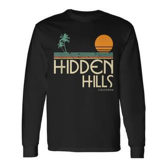 Hidden Hills California Long Sleeve T-Shirt | Mazezy