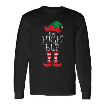 High Elf Matching Family Christmas Party Pajama High Elf Long Sleeve T-Shirt - Seseable