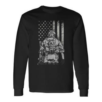 Home Of The Free Because Of The Brave Long Sleeve T-Shirt | Mazezy