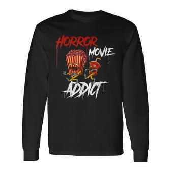 Horror Movie Addict Horror Long Sleeve T-Shirt | Mazezy
