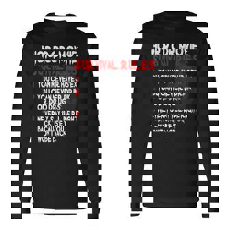 Horror Movie Rules 80S Horror Movie 80S Long Sleeve T-Shirt | Mazezy